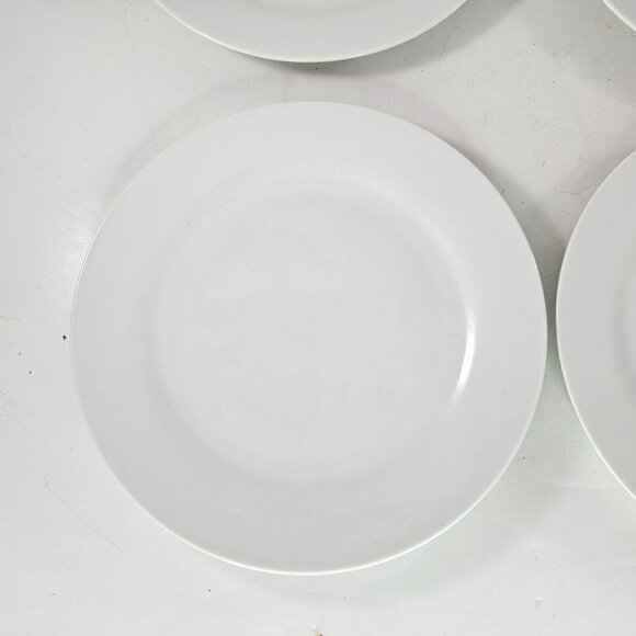 Set Of 4 Tabletops Gallery Umbria White Salad Plates Dishwasher Microwave Safe - Picture 4 of 12